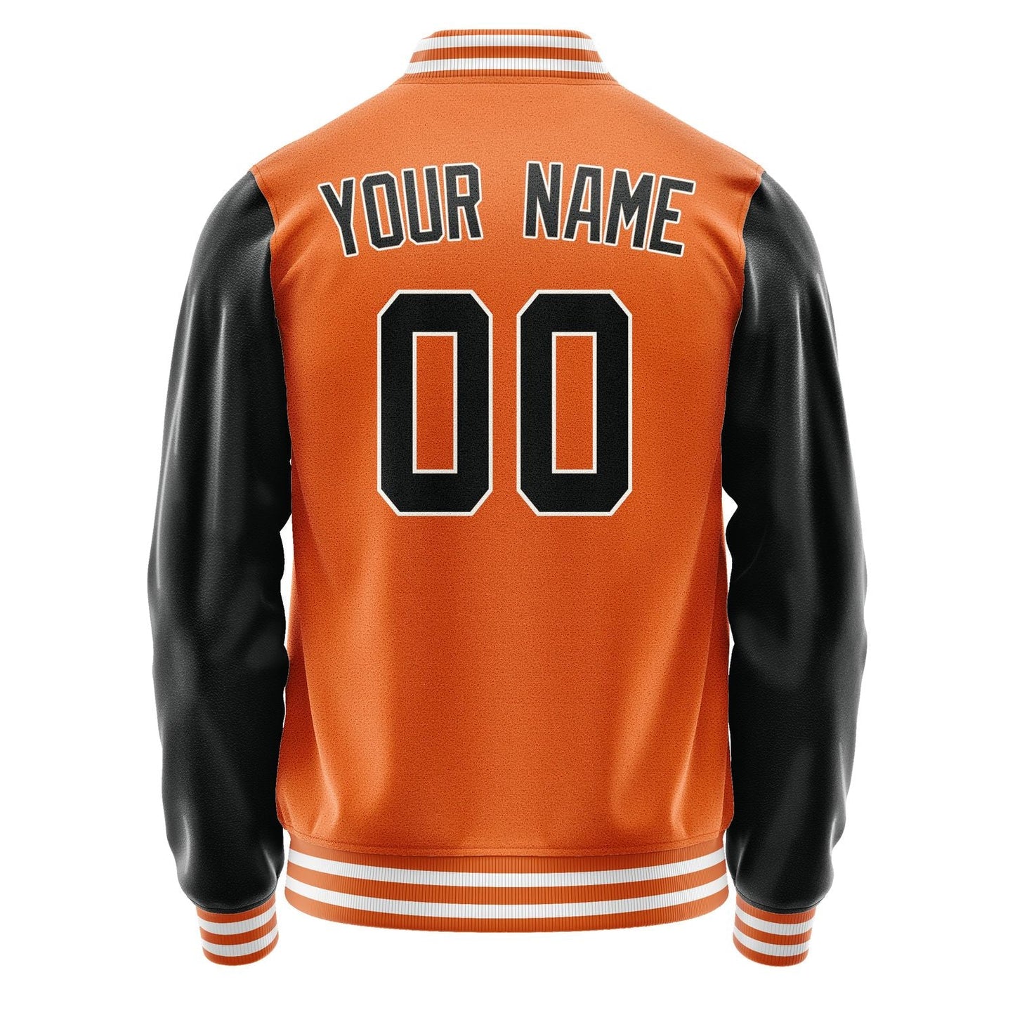 Custom Orange Black Jacket JA2828172818B31817