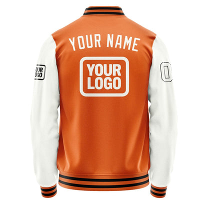Custom Orange White Jacket JA282818281717181817