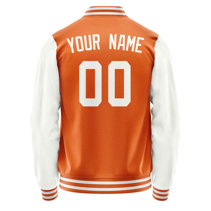 Custom Orange White Jacket JA2828182818B31818