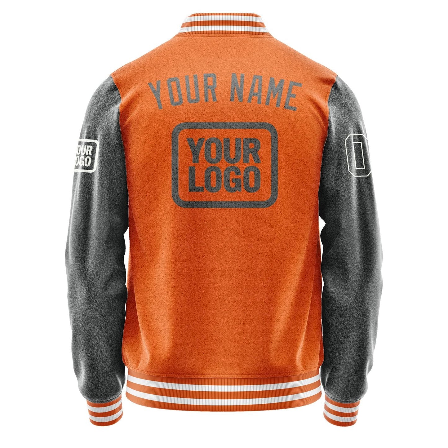 Custom Orange Dark Grey Jacket JA282820281818202018