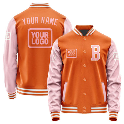 Custom Orange Light Pink Jacket JA282821281818212118