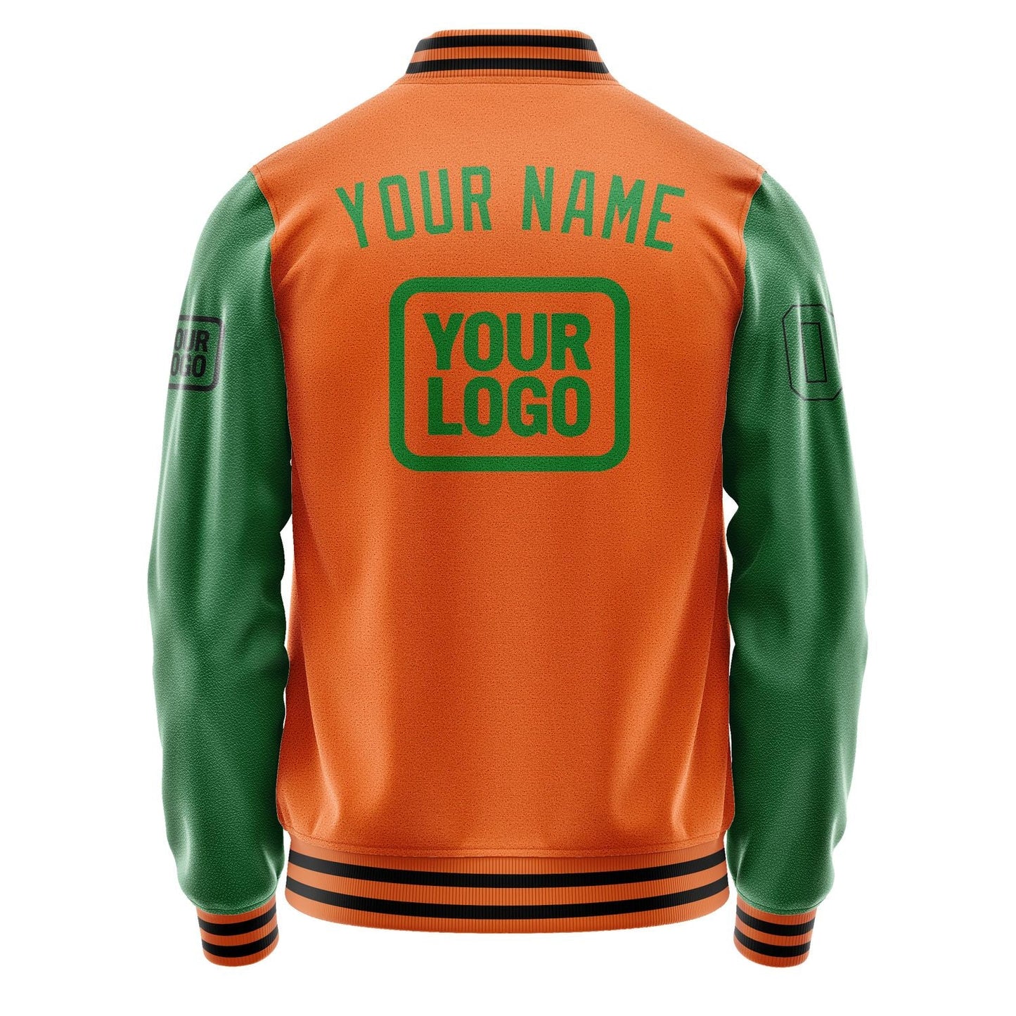 Custom Orange Emerald Green Jacket JA282824281717242417