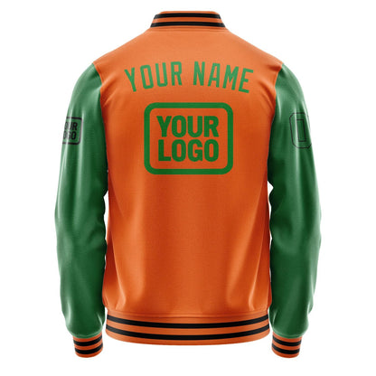 Custom Orange Emerald Green Jacket JA282824281717242417