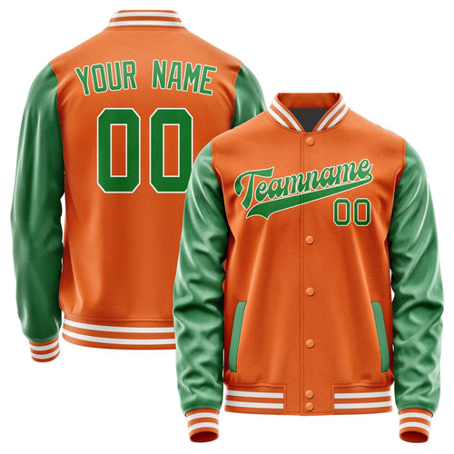 Custom Orange Emerald Green Jacket JA2828242818B31824