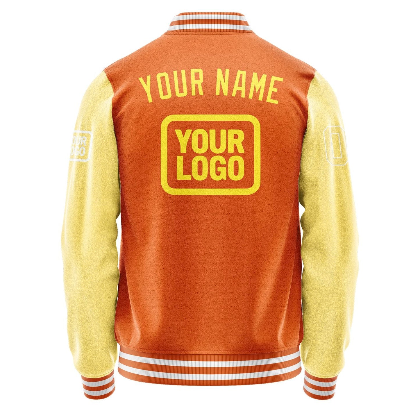 Custom Orange Light Yellow Jacket JA282826281818262618