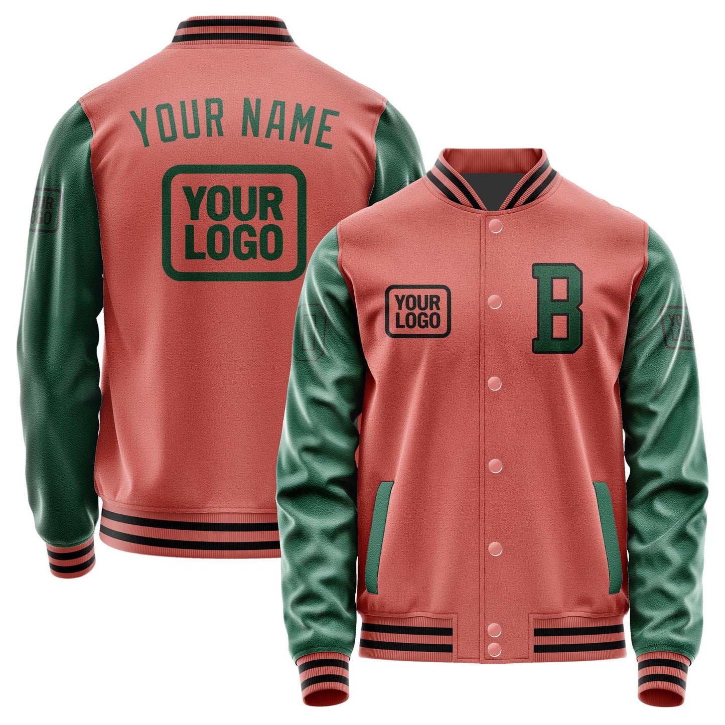 Custom Copper Rose Green Jacket JA292905291717050517