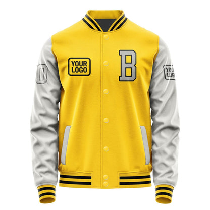 Custom Gold Gray Jacket JA303004301717040417