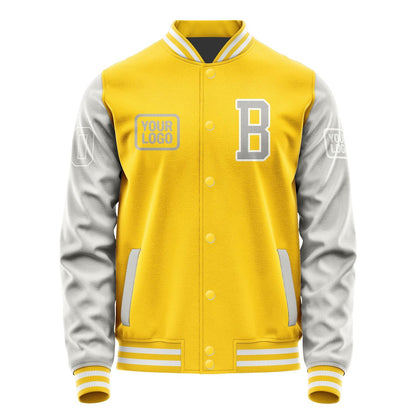 Custom Gold Gray Jacket JA303004301818040418