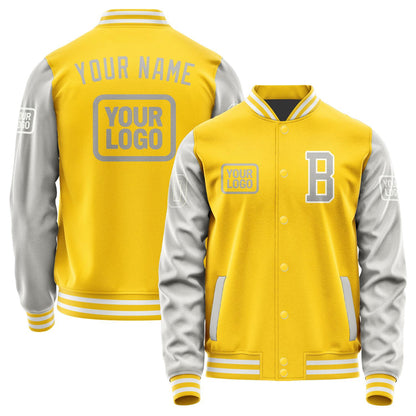 Custom Gold Gray Jacket JA303004301818040418