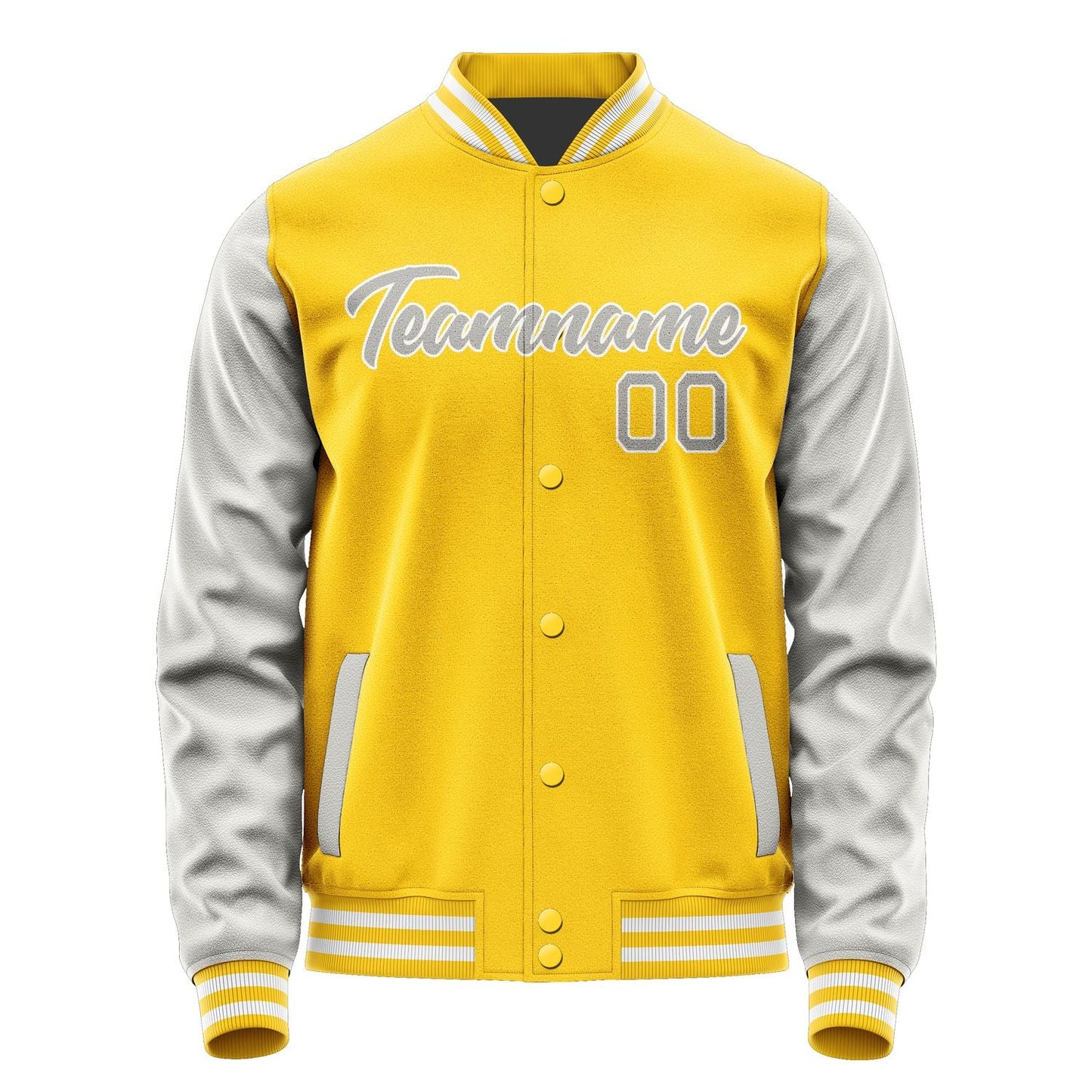 Custom Gold Gray Jacket JA3030043017B21704