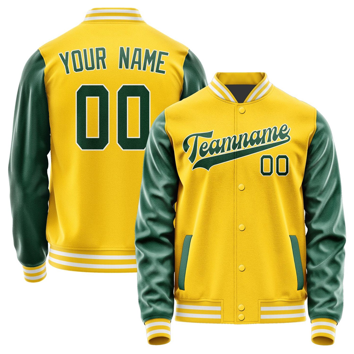 Custom Gold Green Jacket JA3030053018B31805