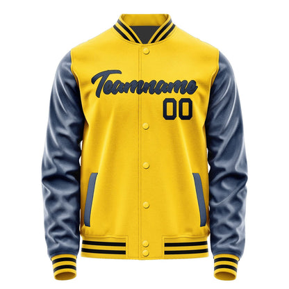 Custom Gold Sky Blue Jacket JA3030093018B21809