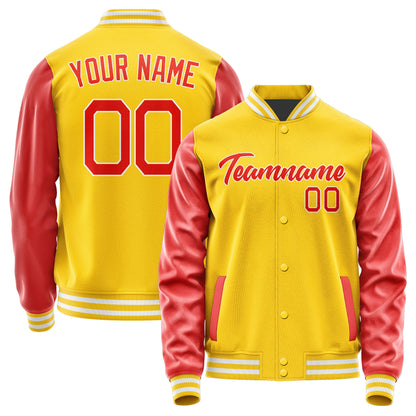 Custom Gold Orange Red Jacket JA3030123018B21812