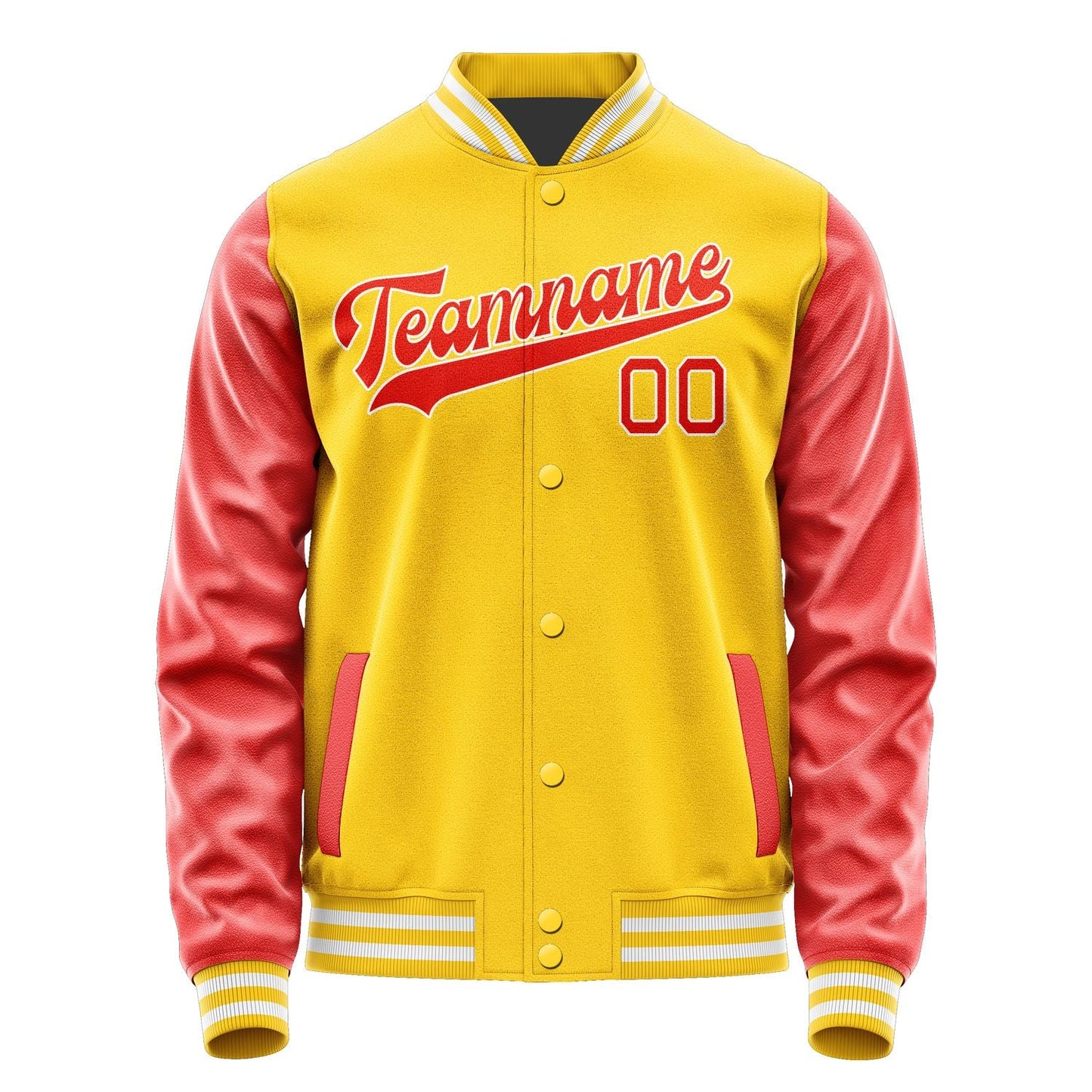 Custom Gold Orange Red Jacket JA3030123018B31812