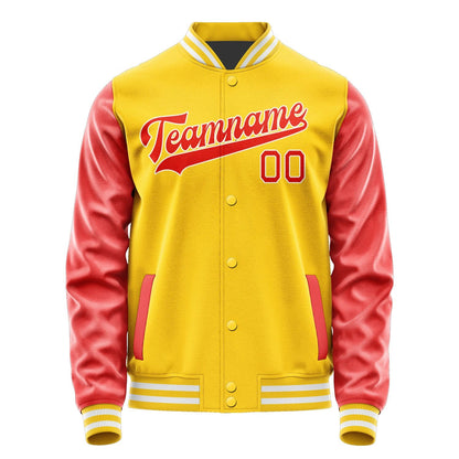 Custom Gold Orange Red Jacket JA3030123018B31812