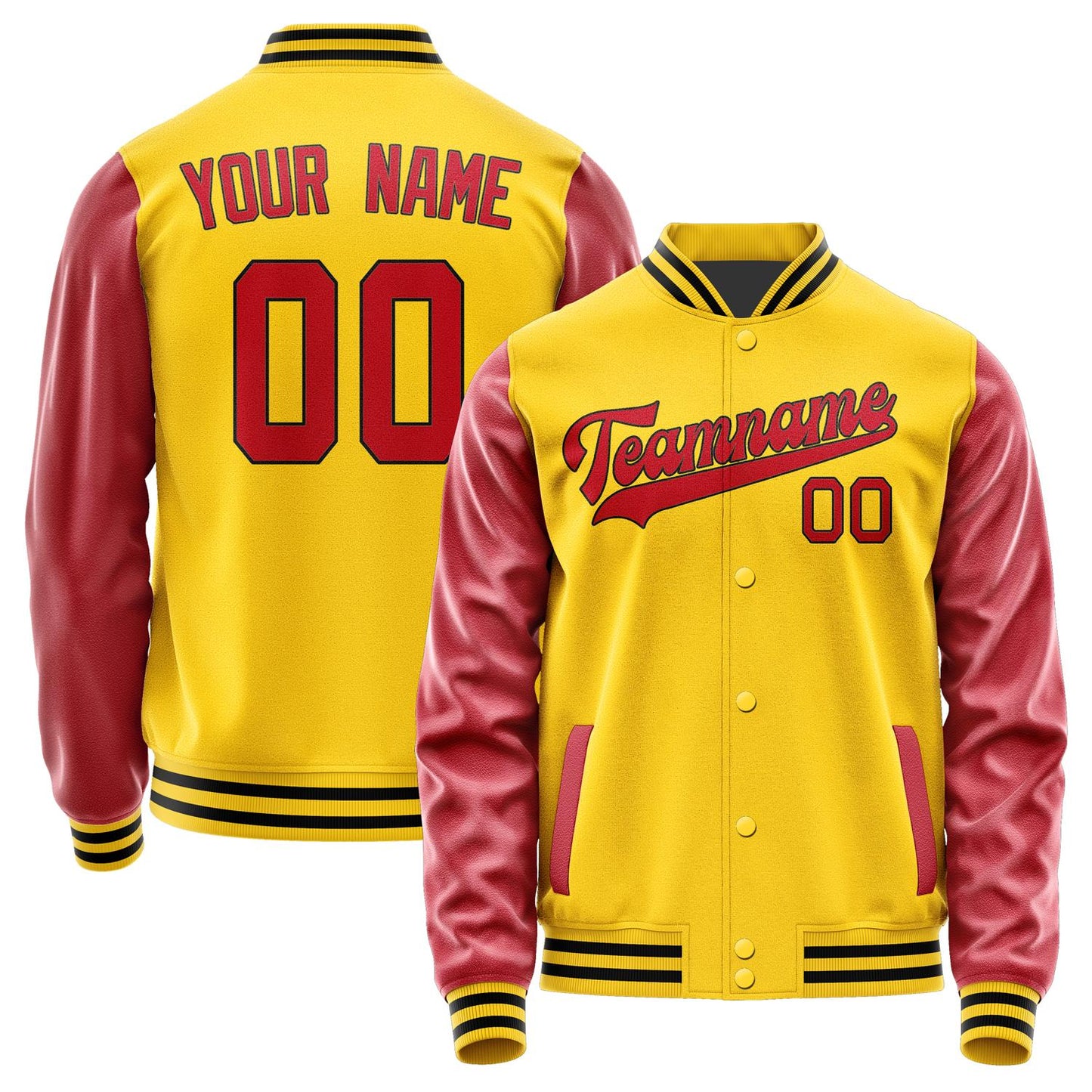 Custom Gold Red Jacket JA3030143017B31714