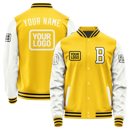 Custom Gold White Jacket JA303018301717181817
