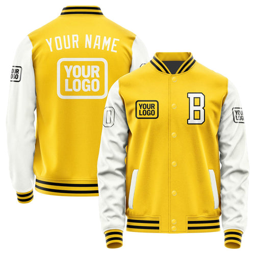 Custom Gold White Jacket JA303018301717181817
