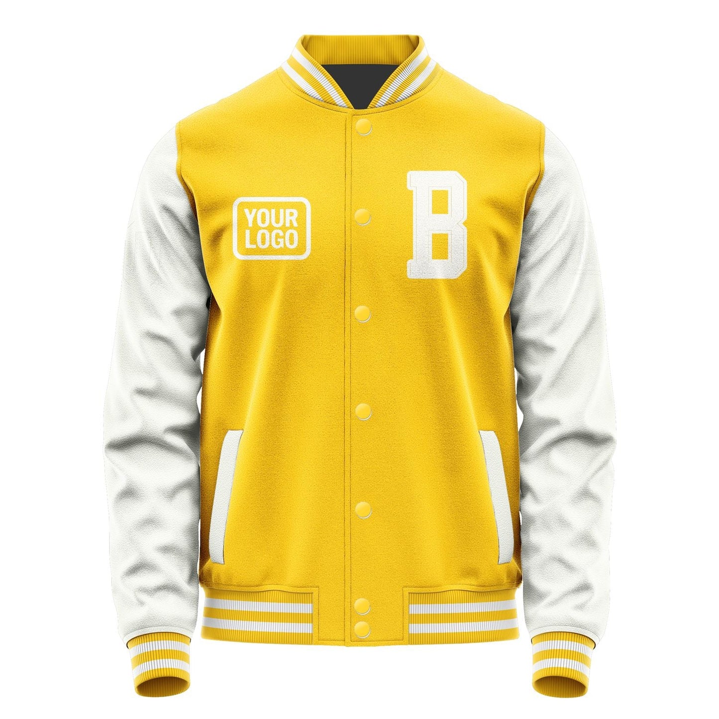 Custom Gold White Jacket JA303018301818181818