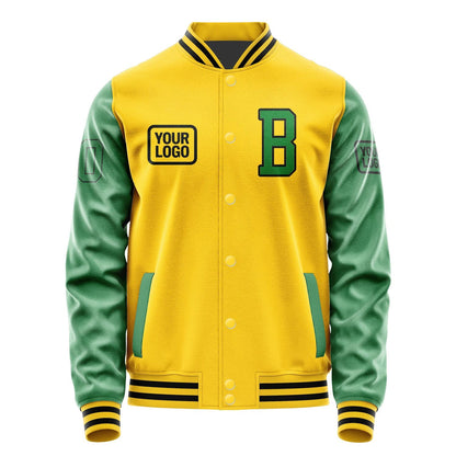 Custom Gold Emerald Green Jacket JA303024301717242417