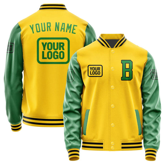 Custom Gold Emerald Green Jacket JA303024301717242417