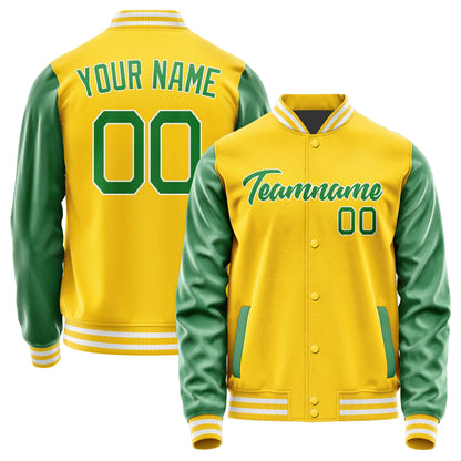 Custom Gold Emerald Green Jacket JA3030243018B21824