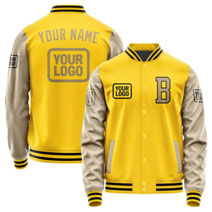 Custom Gold Light Khaki Jacket JA303025301717252517