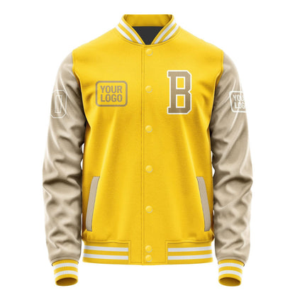 Custom Gold Light Khaki Jacket JA303025301818252518