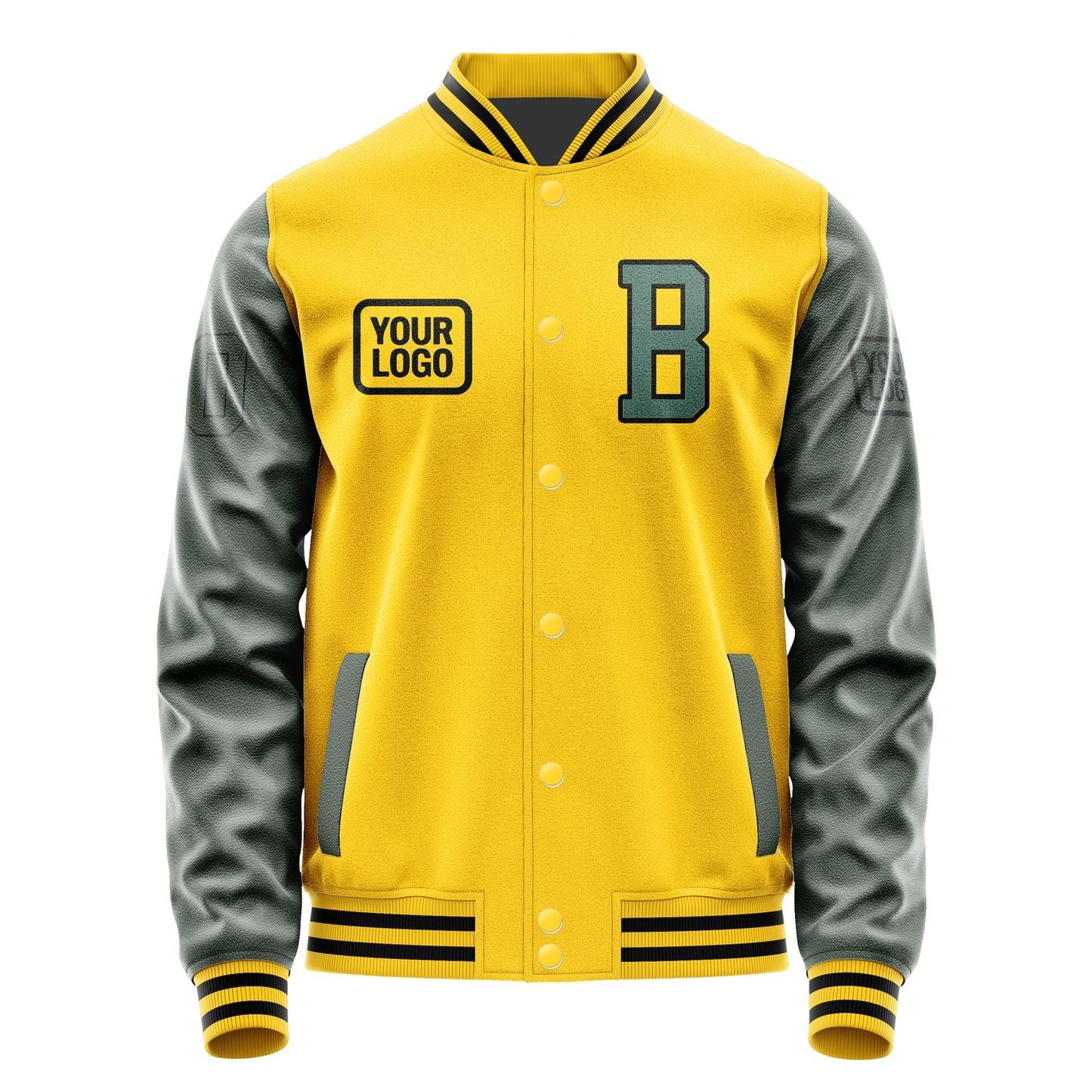 Custom Gold Blue Green Jacket JA303027301717272717