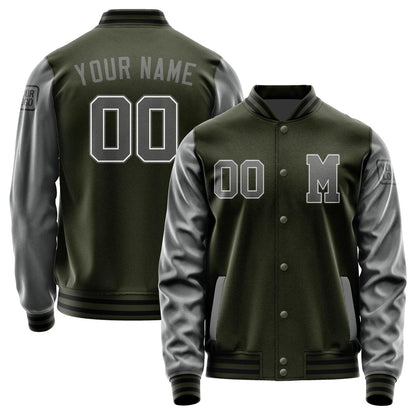 Custom Olive Dark Grey Jacket Jb0202200217201817