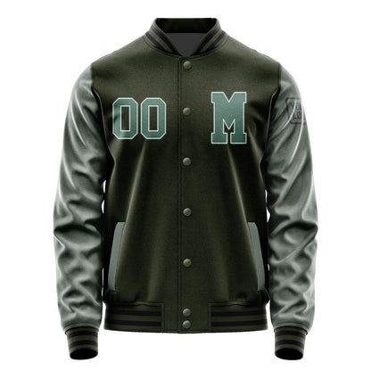 Custom Olive Blue Green Jacket Jb0202270217271817