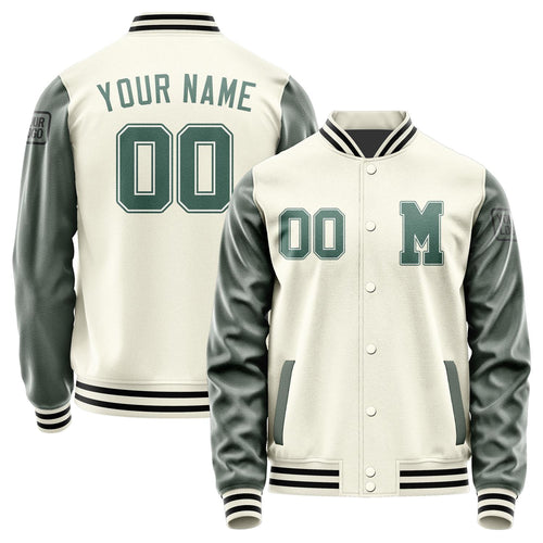 Custom Cream Blue Green Jacket Jb0303270317271817