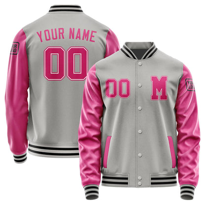 Custom Gray Pink Jacket Jb0404130417131817
