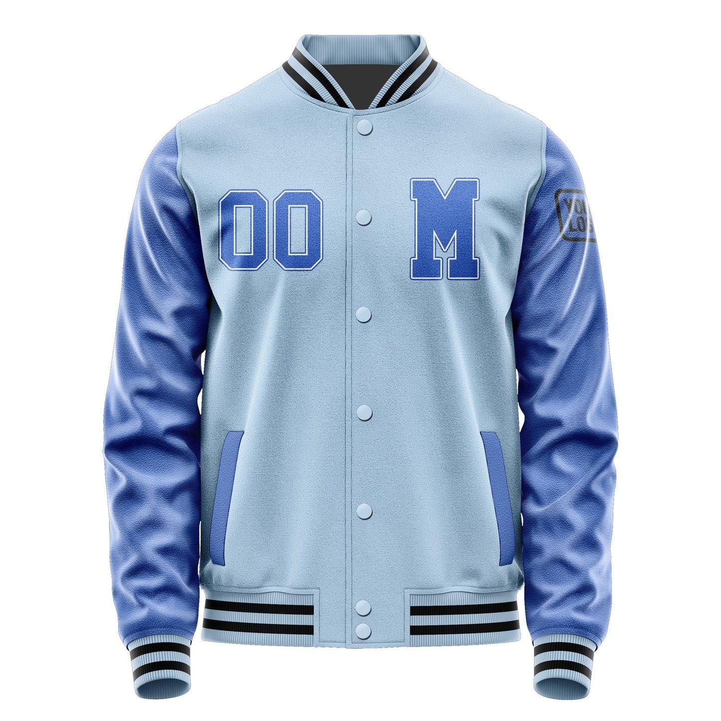 Custom Light Blue Sky Blue Jacket Jb0808090817091817