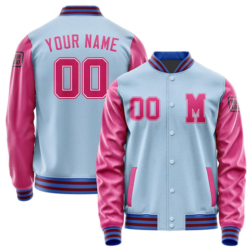 Custom Light Blue Pink Jacket Jb0808130915131817