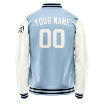 Custom Light Blue White Jacket Jb0808180817181817