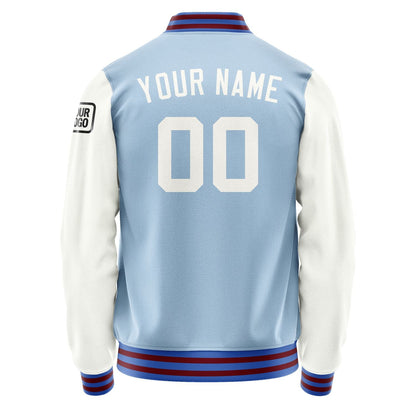 Custom Light Blue White Jacket Jb0808180915181817