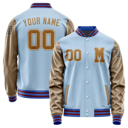 Custom Light Blue Khaki Jacket Jb0808220915221817