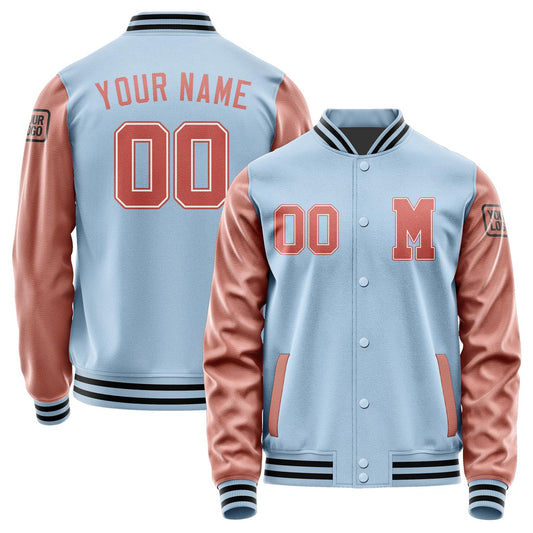 Custom Light Blue Copper Rose Jacket Jb0808290817291817