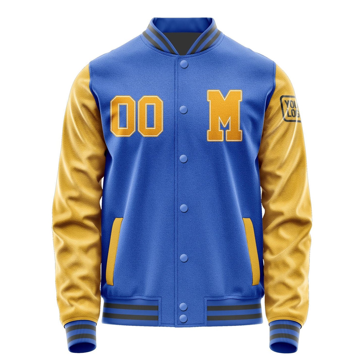 Custom Sky Blue Yellow Jacket Jb0909190920191817