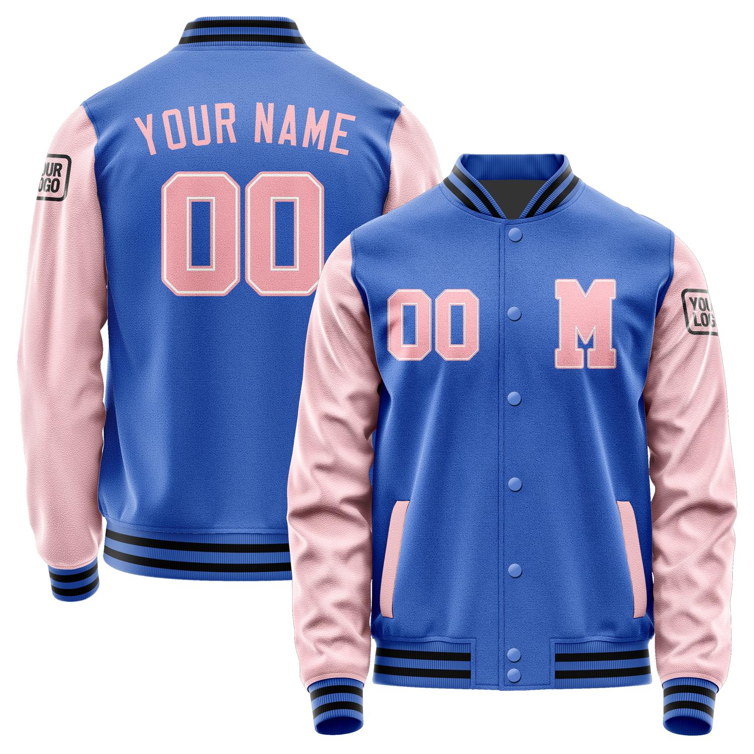 Custom Sky Blue Light Pink Jacket Jb0909210917211817