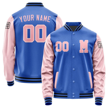 Custom Sky Blue Light Pink Jacket Jb0909210917211817