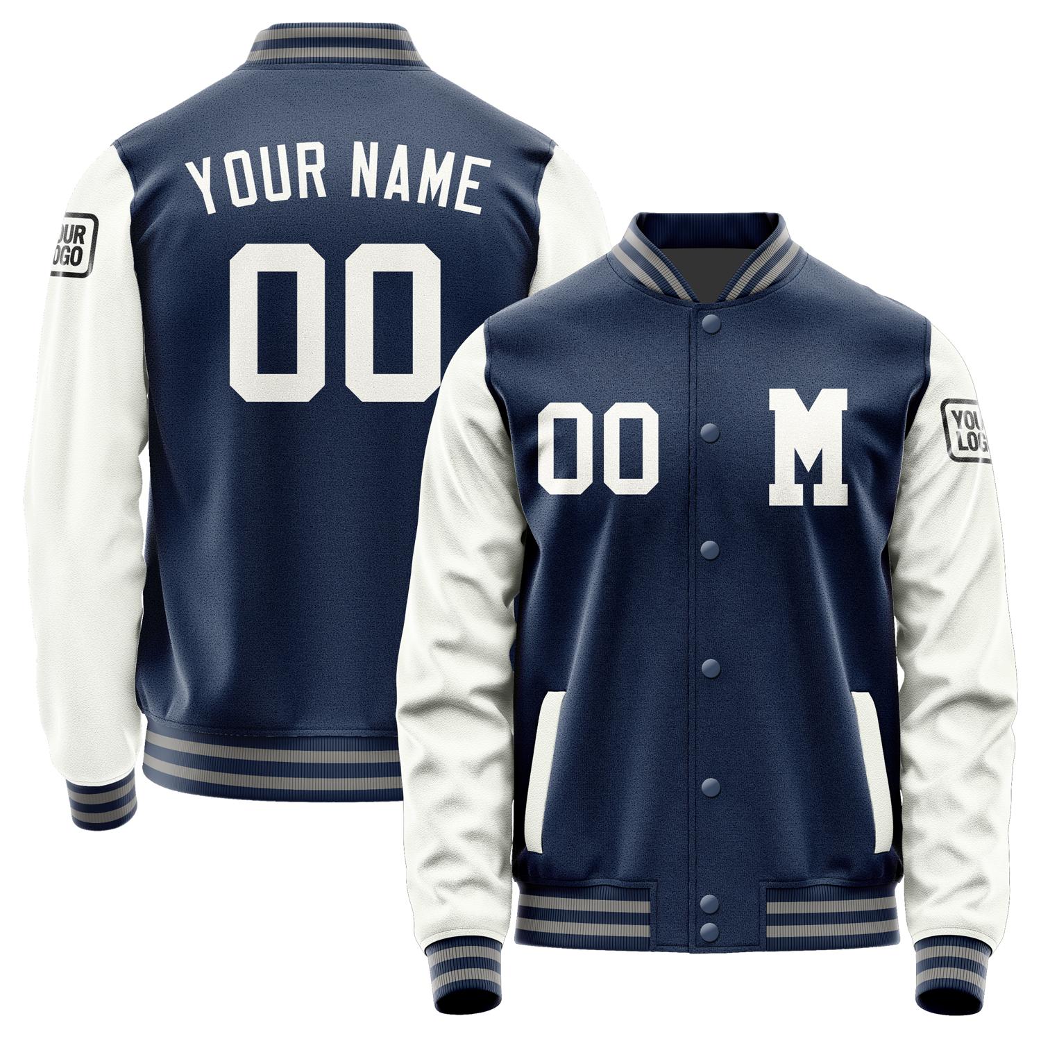 Custom Blue White Jacket Jb1010181004181817