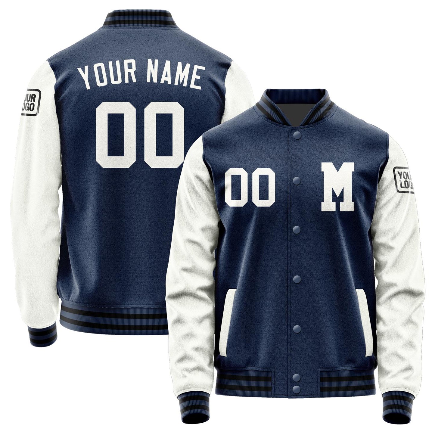 Custom Blue White Jacket Jb1010181017181817