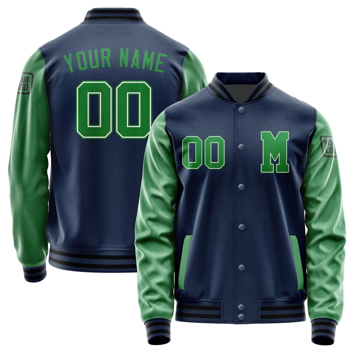 Custom Blue Emerald Green Jacket Jb1010241017241817