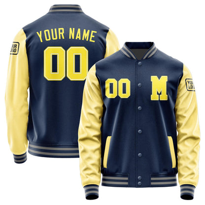 Custom Blue Light Yellow Jacket Jb1010261004261817