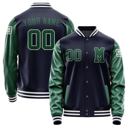 Custom Navy Green Jacket Jb1111051118051818