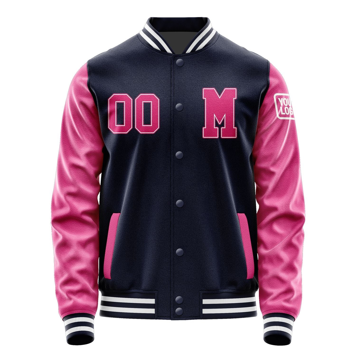 Custom Navy Pink Jacket Jb1111131118131818