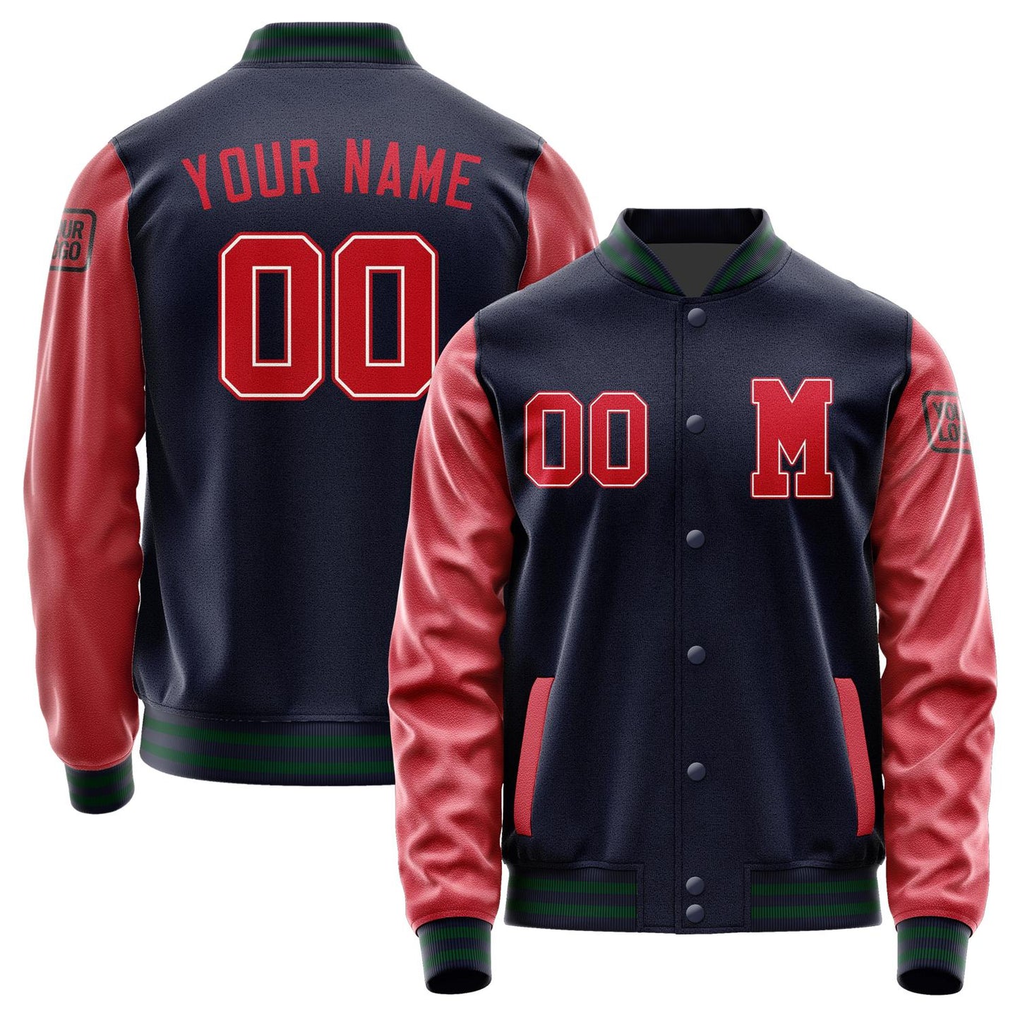 Custom Navy Red Jacket Jb1111141105141817
