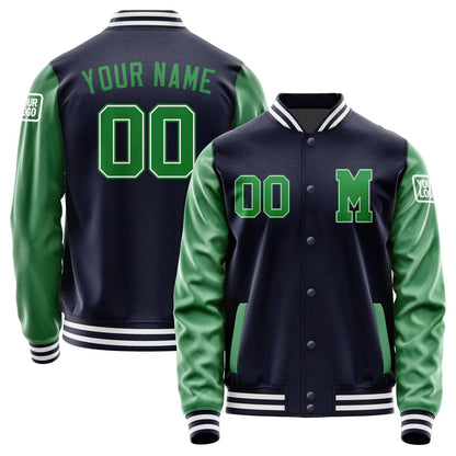 Custom Navy Emerald Green Jacket Jb1111241118241818